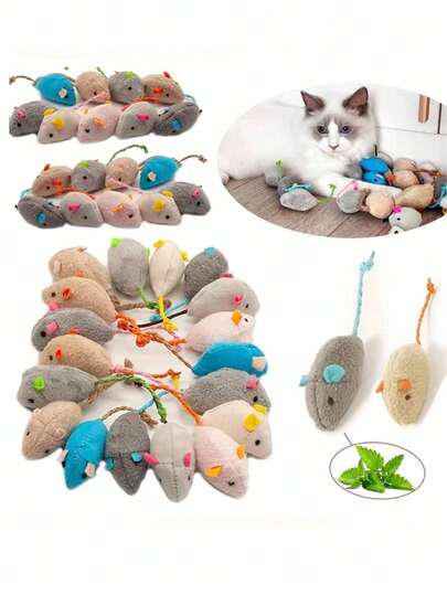 Cute Interactive Plush Cat Toy, Self-Entertainment & Boredom Relief, Interactive Fun And Exercise, Suitable For All Ages, Lightweight, Multiple Colors And Styles