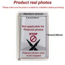 Vertical Car Sun Visor Photo Frame Clip, Personalized DIY Photo, Car Decor, Couple Gift, Wallet Photo Holder, Family Pet Memorial Photo Frame, Clip-On Style ( Paper Needs To Be Trimmed By Yourself! There May Be Minor Scratches On The Surface Of The Frame Due To The Manufacturing Process, But It Does Not Affect Normal Use.) - White - View 3