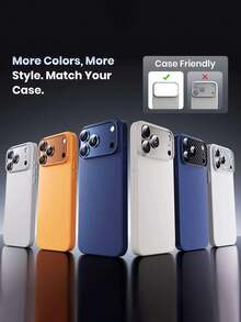 1 Confezione, Pellicola protettiva per obiettivo fotocamera Apple per iPhone 17 Pro Max /17 Pro/17/17Air/16Promax/16/16Pro/16plus/15/14/13/12/11 - [Grado militare antisfondamento da 12 pollici] [Forte adesione] Vetro temperato in metallo 9H+ Copertura protettiva completa per fotocamera per custodie per telefono, Argento