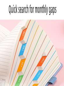 1pc 2026 A5 Calendar Planner, Business Notebook, A5-8.3 Inches X 5.6 Inches, Daily, Monthly, And Weekly Notebooks, Deluxe Deluxe Planner For School Office Schedules (Pink)