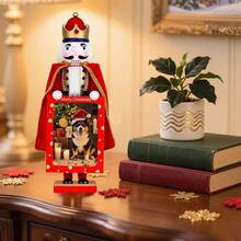 Adorno De Cascanueces De Navidad, Cascanueces Decorativo De Madera, Adorno Estatua del Rey De Mesa De Madera Colores, Traen Buena Suerte A Su, para La Mesa del Dormitorio, La Residencia Estudiante - inicial - Ver 7