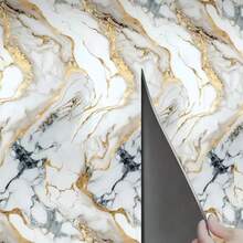 1 Roll Luxury Marble Style Self-Adhesive Wallpaper, 118 X 15.7 Inches, Peel And Stick Wallpaper. Waterproof, Moisture-Proof, Oil-Resistant, Easy To Clean, Seamless Pattern Matching, Perfect For Living Rooms, Bedrooms, Bathrooms, Kitchens And Stairs, Living Room Decoration | Seamless Wall Design | Waterproof Wallpaper, Wall Wallpaper.
