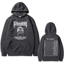 Streetwear Hoodie Print Graphic Sweatshirt-Famous Rock Band Falling In Reverse World Tour 2025 Hoodie Men Women Casual Oversized Sweatshirt Male Gothic Vintage StreetwearBack To School Hoodie Teen, A Great Gift For Your Boyfriend(Note: This Is Not A Real-Time Program List!) - 紅色 - 查看 3