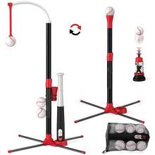 3 In 1 T Ball Set - Adjustable Height, Hanging Tee Ball Set With Automatic Pitching Machine/6 Balls/Retractable Bat, T Ball Stand Suit For Outdoor, Sport Toys Gifts For Kids Girls Age 3+ - Red - View 10