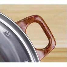 5 piezas Juego De Ollas De Sopa De Acero Inoxidable - Plateado - Ver 2