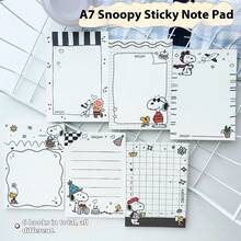 1 Libreta de bolsillo A7 con diseño de Snoopy, libreta portátil, libro de contabilidad, cuaderno, libreta portátil para estudiantes (estilo aleatorio) - Multicolor - Ver 3