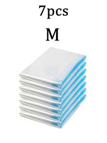 1/4/7/8pcs Travel Roll-Up Compression Bags, Reusable Compression Storage Bags, Luggage Storage Bags, Large Capacity Vacuum Sealed Bags, 8pcs (2XL+2L+2M+2S) Multi-Combination Compression Storage Bags, Large Capacity, Transparent, Waterproof, Space-Sav - Multicolor - View 14