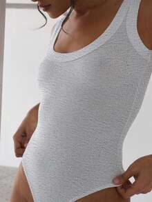 GAOVOT Women's Fall Y2K Sexy Hot Girl Tight Yoga Exercise With Square Collar Bodysuit