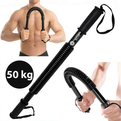 CARDIO BEAT Power Twister Barra de Fuerza para Pecho, Brazos y Espalda | Ejercitador Portátil de Alta Resistencia para Entrenamiento en Casa o Gimnasio