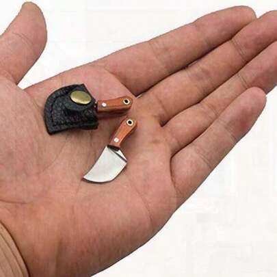 EDC Multi-Function Keyring, Mini Pocket Knife Keychain, Mini Butcher Knife Necklace Knife Pendant, For Mini Outdoor Use