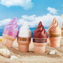 100ml Ice Cream Shap Fragrance, Women's Fragrance, Limited Edition Aromatherapy Indoor, Outdoor Air Freshener Fragrance, With Long-Lasting Natural Freshness And Charming Essentials, Release The Elegant Geneiro Vanilla Coconut Blossom Fruity Citrus Wood Aquatic Ocean Sea Scent, Suitable For Dates, Parties, Parties, Travel, Vacations, Families, Hotels, Offices, Ideal Christmas Gifts For Family, Relatives And Friends