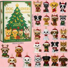Dog Advent Calendar 2025, 24 Days Advent Calendar Dog Lovers, 24 Cute Dog Hanging Ornaments Tree, Corgis, Huskies More, Set Dog Lovers A - #A - Ver 3