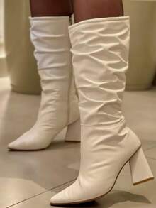 Ruga Ankle Boot With 8cm Heel, Elegant, Side Zipper, And Buckle. Women's Wedding Boot. - View 2