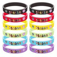 Paw Patrol Paw Patrol Cartoon And Anime Themed Silicone Bracelet: Paw Patrol Theme Bracelet As Party Favors, Room Decor, Wall Decor, School Decor, Dorm Decor, Back To School
