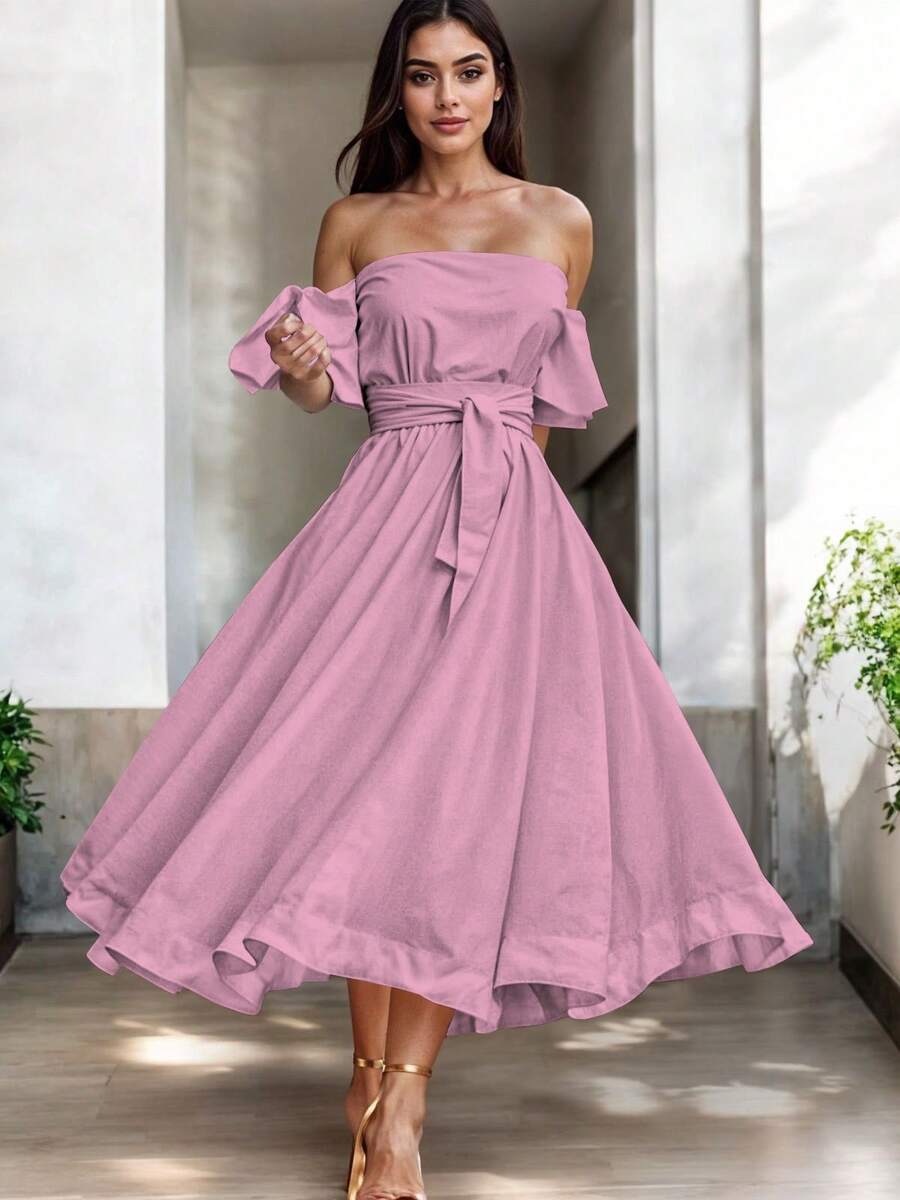 Women Midi Dresses - Kayu mawar - View 1