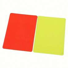 2pcs/4pcs/6pcs Football Referee Red & Yellow Warning Cards, Foldable Red & Yellow Cards For Football Match - Multicolor - View 3