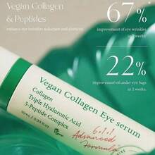 Anshuren Peptide Brightening Roll-On Essence Eye Cream - Hydrating, Anti-Wrinkle, Improving Dullness And Brightening The Eye Area. Roll-On Massage For Cool And Comfortable Eye Care. - Mint Green - View 3