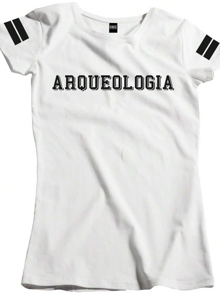 Camisa Feminina Curso Profissão Arqueologia fac6 - Branco - Visão 1