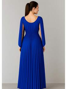 Women Dresses - Royal Blue - View 3