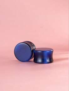 1 Coppia di Orecchini Plug di Moda Stile Rock con Pietra Occhio di Gatto in Vetro, Gioielli per il Corpo Unisex Adatti per Uso Quotidiano e Raduni