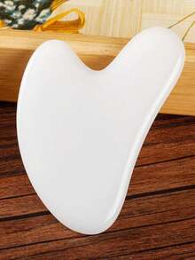 1 件心形 SPA 按摩蜂蜡刮痧板按摩刮板面部按摩器针灸刮痧板面部按摩器 - 彩色 - 查看 5