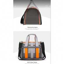 Foldable Pet Carrier Handbag With Breathable Mesh, Large Space For Cat Dog Travel Tote