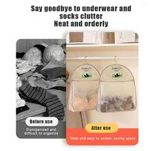 Buzunare în plasă pentru depozitarea lenjeriei intime și chiloților, Genți agățate pentru depozitarea șosetelor, Genți organizatoare multistrat pentru dulap, Articole esențiale pentru dormitor, Articole esențiale pentru depozitarea șosetelor, Genți agățate pentru lenjerie intimă și chiloți pentru dulap, Organizator suspendat cu buzunar în plasă pentru noptieră.