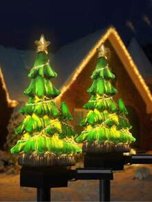 Luces solares para el jardín, paisaje de resina LED, atmósfera de patio, árboles de Navidad iluminados, muñecos de nieve, luces de piso navideñas, decoración navideña, decoración XMAS, decoración de árboles de Navidad, regalos, decoración de Acción de Gracias, decoración de bodas, decoración del hogar, decoración de otoño, decoración de cumpleaños para regalos, suministros para fiestas, interior y exterior, jardín, decoración de festivales, decoración de Halloween, decoración de pared, adornos de Halloween