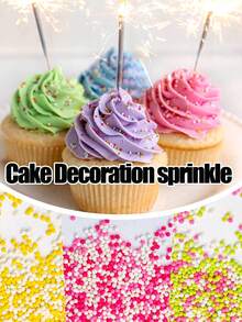 Sprinkles pentru decorarea torturilor de 85 g/3 oz. Folosiți-le pentru a decora brioșe, gogoși, înghețată și prăjituri. Folosiți-le ca sprinkles pe prăjituri în brutării sau ca decorațiuni de masă pentru deserturi la petreceri de ziua de naștere, Crăciun, Halloween și petreceri tematice. Doar pentru decor.