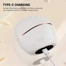 Portable Cordless Hair Straightener Brush, Upgraded Ionic Plus Straightening Brush, Rechargable Mini Hair Straightening Comb With Negative Ions For Women, 30s Fast Heating 2 Temperature Adjust, Anti-Scald Ceramic Electric Hair Comb For Home, Travel, Dormitory Styling Tools