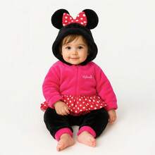 Disney Pack 3 Mameluco con gorro bordado sin pie Boo, Minnie Mouse, Daisy - Multicolor - Ver 3