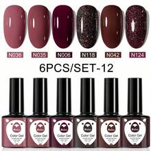 XEIJAYI 凝膠指甲油入門套裝6色黑白粉綠浸泡免擦指甲凝膠油套裝,適用於所有季節 - 彩色 - 查看 8