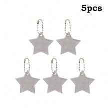 Reflective Keychains, Star And Heart Shape Bag Charms For Night Safety, Camping Travel Essentials, Christmas Gift For Friends, Reflective Keyring For Backpack Pet Stroller Wheelchair Accessories (Multicolor) - Multicolor - View 16