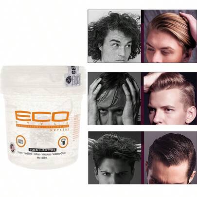 Cera de Penteado Branca - Melhora Cabelos Finos e Murchos, Proporciona Modelagem Duradoura e Acabamento Fosco, Hidrata e Nutre o Cabelo Sem Danos