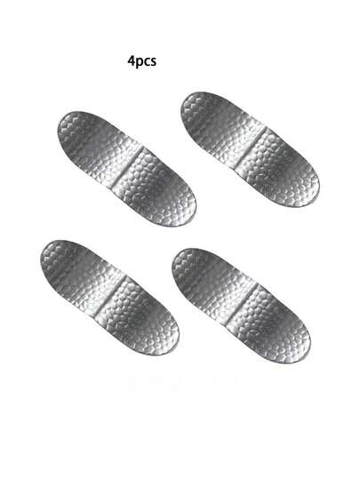 1pc/2pcs/4pcs Hammered Texture 304 Stainless Steel Chopstick Rest, Multipurpose Chopstick Holder, Spoon Holder, Tableware Organizer For Restaurant