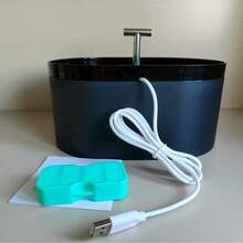 2.2升自动猫咪饮水机，配备超静音水泵和活性炭过滤器，适用于猫、狗及多只宠物（黑色，2.2升） - 彩色 - 查看 13