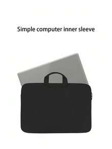 1 件 13.3/14/15.4/15.6/16 英寸纯色休闲笔记本电脑内胆包