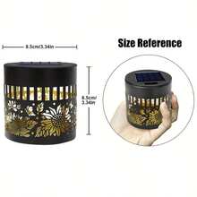 أضواء الحائط الشمسية الخارجية، أضواء الحائط الشمسية المعدنية ذات موضوع عباد الشمس - أضواء جنية خارجية IP65 لحديقة، حفلات وعيد الميلاد، أضواء أجواء الحفلات، لديكور الحديقة والمناظر الطبيعية والفناء والحديقة والممر، هدية عيد