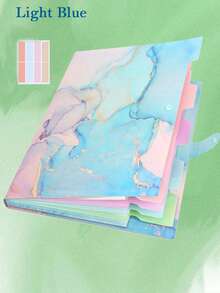 Cartella portatile in marmo e oro, borsa porta documenti multistrato per l'ufficio e le finanze