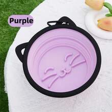 Tragbare Outdoor Silikon Faltschüssel, Napf für Katzen und Hunde, Haustier Wasserschüssel, Haustier Futterschüssel, Outdoor Haustier, Haustier Langsam Fressnapf, Tierschüssel, Tierwasserschüssel, Tragbar Outdoor