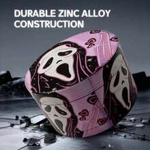 1.6/2 Inch Pink Ghost Herb Grinder Spice Mill Mortar Pestle Salt Crusher Tobacco Bud Vanilla 4-Layers Grass Grinder Zinc Alloy Cigarette Shredder Smoking Accessories Gift