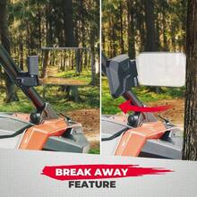 - Espejos laterales UTV con jaula de barra enrollable de 1.6 a 2 pulgadas, espejos laterales retrovisores ajustables SXS, compatibles con RZR, Can - Am Maverick X3, Talon, - Negro - - Ver 3