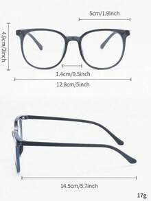 1/2/4件套女士眼镜防止视觉疲劳看电脑看电视玩游戏看手机透明镜片护眼时尚百搭眼镜 - 彩色 - 查看 10