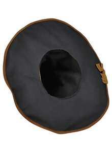 1pc Charming Witch Hat With Patch, Plush Hat For Christmas Party, Halloween Dance Performance Costume, Headwear Prop For Masquerade Ball, Holiday Gathering, Outdoor Activities, Ideal Gift - Multicolor - View 9