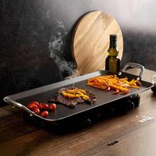 Durable Double Burner Griddle 20 X 11 100 Pure Aluminum With Nonstick NSF Certified For Frying Searing Grilling Browning Ideal For Home Commercial Kitchen Pack Of 1 - 黑色 - 查看 9