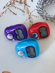 1pc/3pcs Lightweight And Simple Ring Multi-Color Electronic Counter, With One Click Counting And Reset Functions That Are Convenient And Practical. The Simple Ring Is Designed To Be Elastic And Suitable For Every Counting Moment; Suitable For: Daily Prayer Counting, Goods Counting, Learning Counting, Holiday Gifts, Gifting