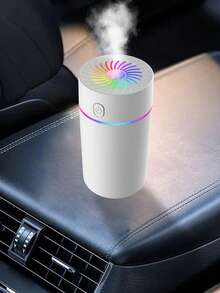 Odświeżacz powietrza i nawilżacz powietrza do samochodu, miniaturowy dyfuzor olejków eterycznych USB, inteligentny dyfuzor zapachów do samochodu, odpowiedni do różnych modeli samochodów, 7-kolorowe światła zmieniające się w zależności od koloru, do zastosowania w samochodzie, domu, podróży, sypialni, biurze.