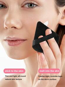 4 Borlas de Pó Triangulares (Para Fixação de Pó Solto) + 8 Borlas de Pó para Dedo (Para Maquiagem de Corretivo Facial) Ferramentas de Maquiagem Leves e Portáteis para Uso Diário de Iniciantes, Baratas, Enfeites de Meia, Maquiagem, Ferramentas de Maquiagem, Coisas Baratas, Presentes, Presentes para Mulheres, Presentes de Natal