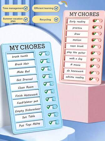 1 pieza/Pizarra de lista de tareas, pizarra portátil removible y repetible para tareas, tablero de mensaje DIY familiar, planificador de viajes, recordatorio, plan de trabajo diario, lista de tareas, ejercicio y acondicionamiento físico, para completar las tareas a tiempo (envío aleatorio de versiones nuevas y antiguas)