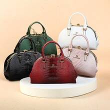 Bolso de mano elegante con diseño de nube, gran capacidad, sensación de alta gama, bolso de tote versátil para mujer, bolso cruzado elegante, minimalista para el uso diario, bolso de mujer de alta calidad con estampado de cocodrilo